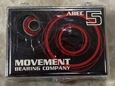 Movement Bearing Co ABEC 5 Skateboard 8-Pack Bearing Kit w/Spacers Washers NEW