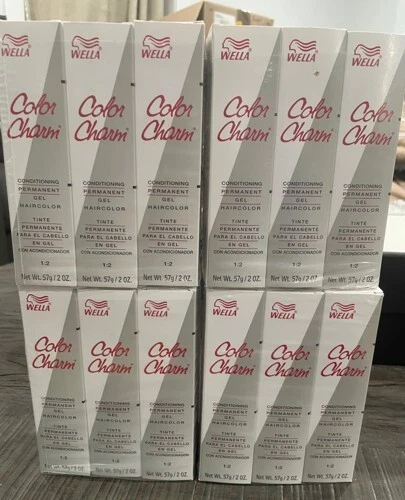 JUEGO DE 4- WELLA Color Charm Gel Permanente Color de Cabello (Elige tu Color) Foto 3 de 4