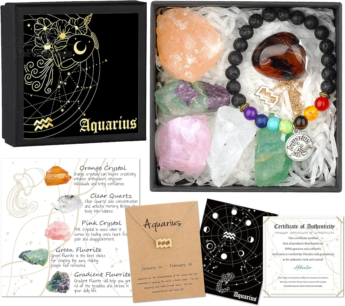 Aquarius Zodiac Gifts for Women Spiritual Gifts Horoscope Gifts
