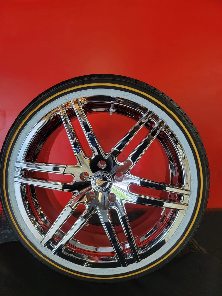 4-New 20 Inch Lexani LZ-107 Wheels 20x9 All Chrome Rims 245/40R20 Cadillac CTS
