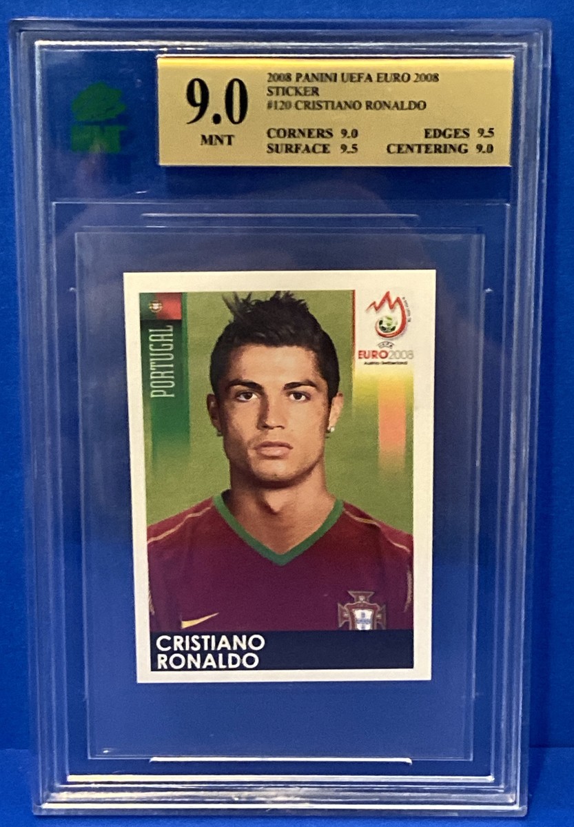 2008 PANINI UEFA EURO STICKERS #120 CRISTIANO RONALDO PORTUGAL MNT