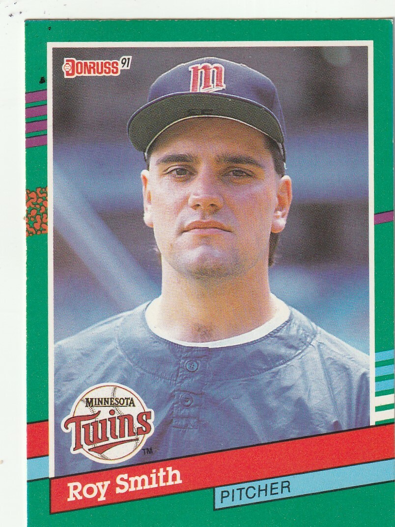 FREE SHIPPING-MINT-1991 Donruss #470 Roy Smith TWINS PLUS BONUS CARDS