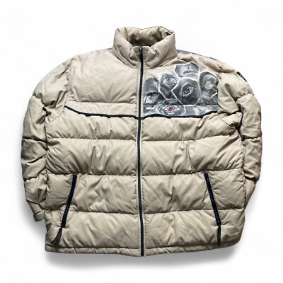 Nike Custom Vintage 1of1 Pufferjacke Pufferjacket (XL) Beige 90s