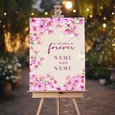 Engagement Sign Board, Welcome Sign Board, Engagement Cream Blossom A1 A2 A3 A4