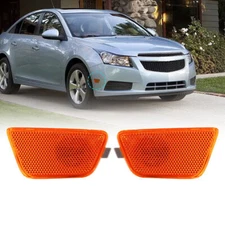 Amber LED Side Marker Turn Signal Lights Bumper Lamp For Chevy Cruze