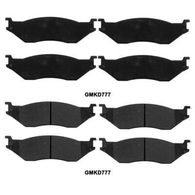 Semi-Metallic Front & Rear Disc Brake Pads Complete Set Fits Ford F53 V10-6.8L