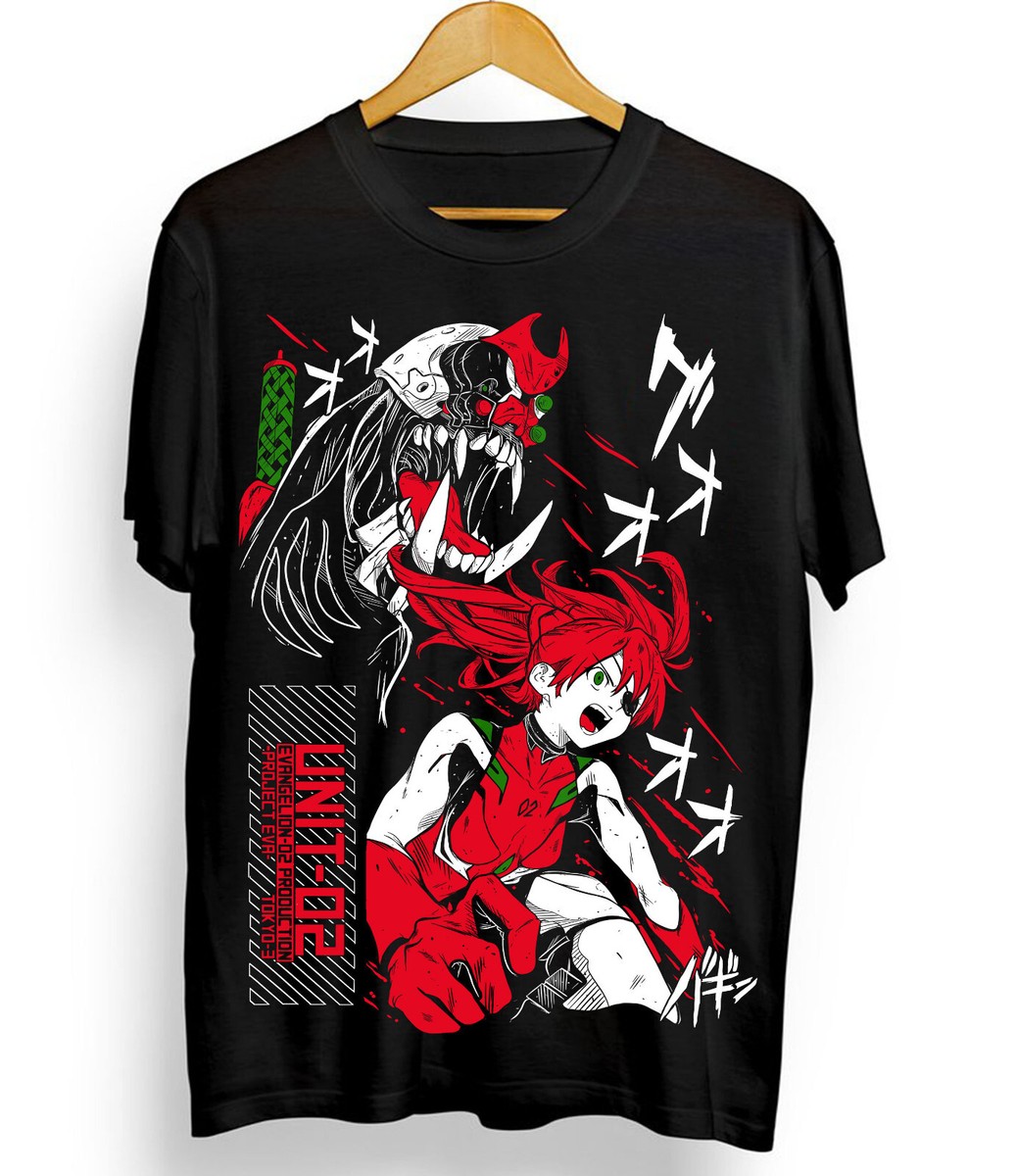 Neon Genesis Evangelion T-Shirt Rei Misato Asuka ANIME Waifu