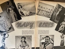 Ann Sheridan, Two Page Vintage Clipping, a