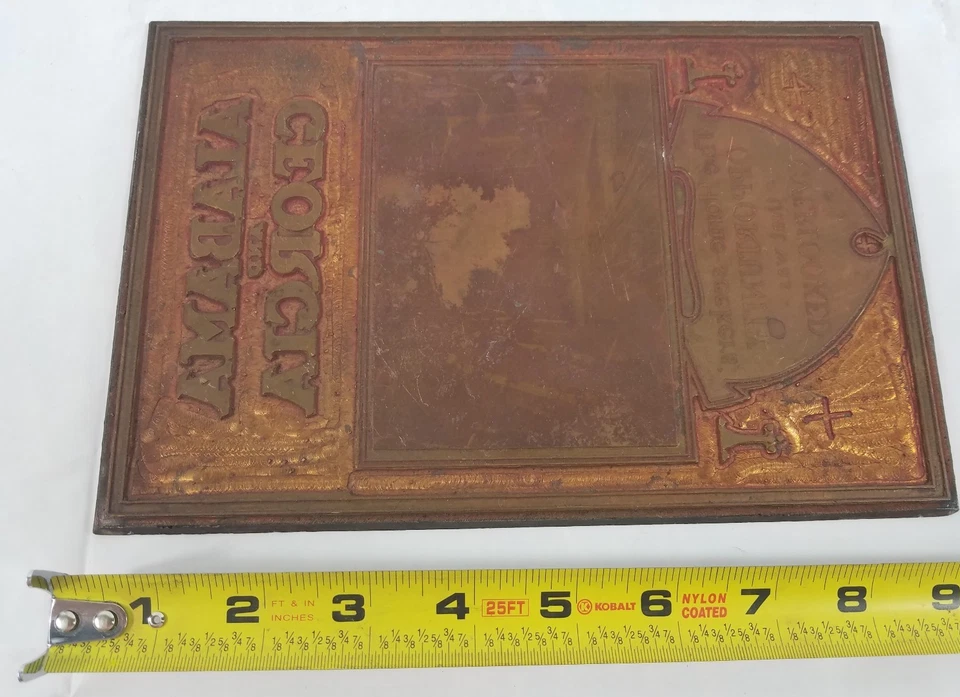 Placa de prensa de impresión Alabama Georgia buscador de hogar oportunidad South Pride arte de colección Foto 2 de 4