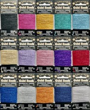 Lincatex Gold Rush Decorative Metallic Glitter Embroidery Thread - 10 Metres