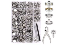 Canvas Snap Kit Marine Grade Stainless Steel Snaps, Screw Snaps Boat Cover Snaps