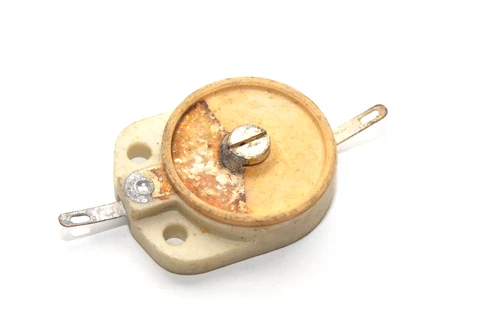 4x Keramik-Scheiben-Trimmer v. Hescho Typ 2498AK, 5 ... 50 pF, 40er Jahre, NOS - Bild 4 von 9