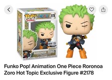 funko pop animation one piece rorona zoro 2178 hot topic exclusive figure 3500