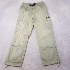 Napapijri Mens Trousers Small Green Cargo Utility Combat Pants Paratrooper W30