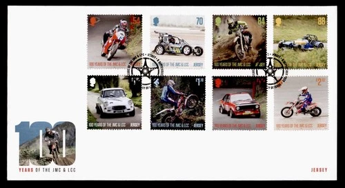 DR WHO 2020 GB JERSEY FDC MOTORCYCLE CLUB ANIV COMBO L2.92 JMC & LCC M68305
