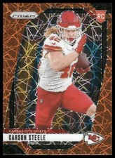 2024 Panini Prizm #377 Carson Steele RC Rookie Lazer Kansas City Chiefs