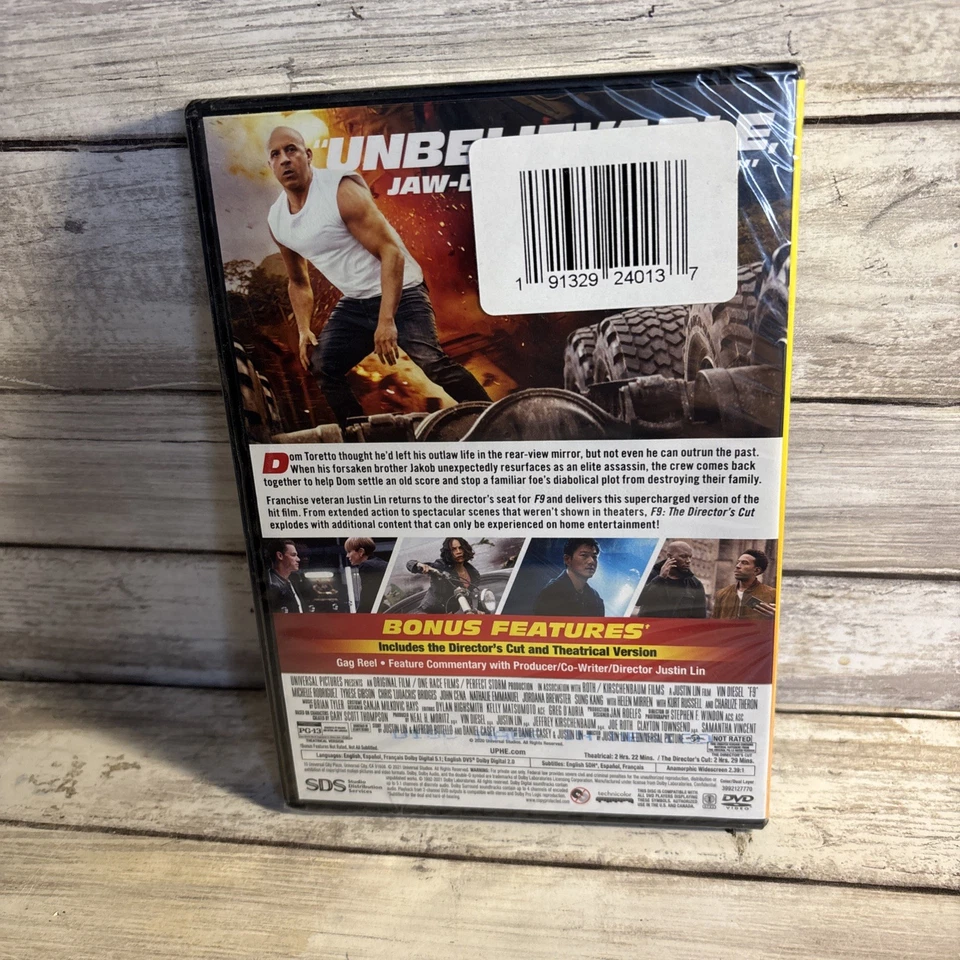 F9 The Fast Saga Fast And The Furious DVD New Sealed Director’s Cut + Theatrical - Image 3 of 4