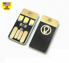 3 LED USB Tiny Night Light Pocket Lamp PC Laptop Computer - Black White