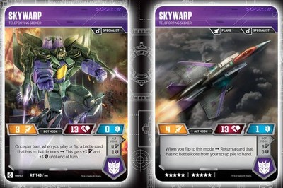 Transformers TCG: Skywarp // Teleporting Seeker [Mint/NM] from set Wave 2 Rise o