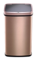 13.2 Gallon Touchless Motion Sensor Trash Can Stainless Steel Quiet Close Lid