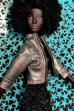 Barbie Fashion Fever Silver Leather Looking Rockstar Jacket  💿