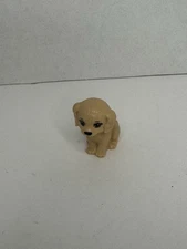 Mattel Barbie Doll Pet Puppy Dog Tan Beige Blonde Spots Toy 1.25"Tall