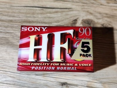 Sony HF 90 Position Normal High Fidelity IEC I / TYPE I Leerkassetten 5er Pack