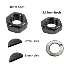 Kurbelwelle Montage Set Mutter / Halbmond Scheibenfeder Set für Simson S51 / S70
