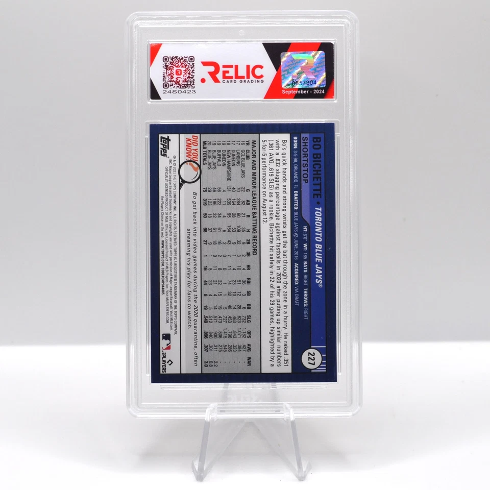 Bo Bichette 2021 Topps Big League #227 - Orange - Image 2 of 2