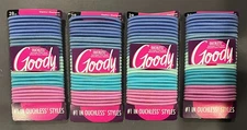 4-Pack Goody| Bulk |Ouchless 112-Elastic Hair Ties Rubberband, Ponytail Holders
