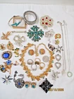 Vtg. Costume Jewelry Lot Broken, Missing Parts, Pieces Craft or Repair Lisner +