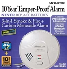 USI electric MIC1509S 3-in-1 Smoke & Fire + Carbon Monoxide Detector