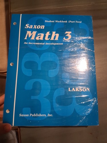 Brand New Saxon Math 3 Student Workbooks 1 And 2 And Math Facts - Picture 2 of 3