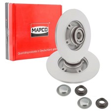 2x MAPCO BREMSSCHEIBEN 249mm VOLL HINTEN passend für CITROËN C3 C4 DS3 DS DS OPE
