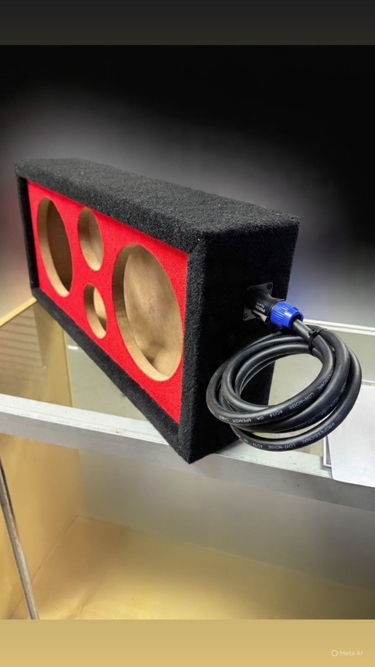 Dual 8 Inch + Dual Super Tweeter Sealed Full Range Chuchero Box 3/4in ...