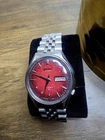 Vintage Seiko 5 watch 6309 Automatic Red Dial