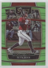 2022 Panini Select Concourse Neon Green Prizm 29/99 Seth Beer #14 k6j