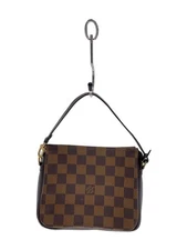LOUIS VUITTON POUCH TOURSE MAKEUP _ DAMIER EVENE_BRW PVC Brown Used