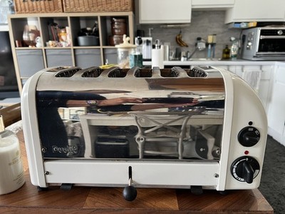 DUALIT 6 SCHEIBEN KLASSISCHER TOASTER, 60146, WEISS & CHROM FÜR TEILE SIEHE BESCHREIBUNG 