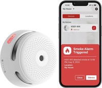 X-Sense Wi-Fi Smoke Alarm for Home with Replaceable Battery App Control XS01-WX