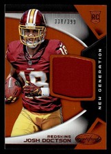 2016 CERTIFIED JOSH DOCTSON 7 RC NEW GENERATION JERSEYS ORANGE 338/399 REDSKINS