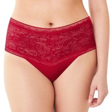 Maidenform Women  s High Waist Lace Thong, Everyday Smooth Shaping