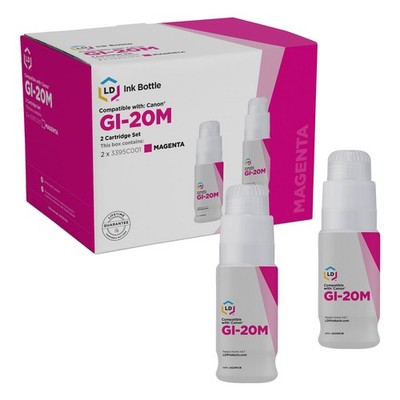 LD Products Canon GI20 Magenta Ink Cartridge for PIXMA G4200 G4210 G3200 G2200