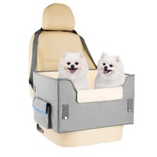Dog Car Seat for Small Dogs, Elevated Dog Booster Seat Pet Travel Carrier Bed...