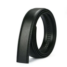 Extra Long 170cm Black Men Automatic Buckle Belt Leather Ratchet Strap Jeans New