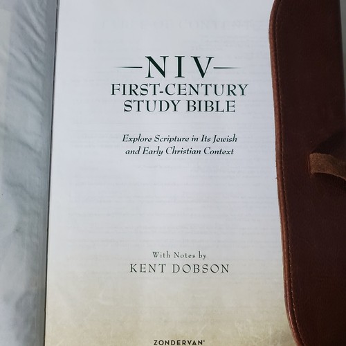 NIV First Century Study Bible Soft Leather Cover Jewish Early Christian Content - Picture 14 of 24