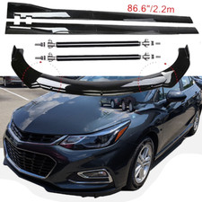 For Chevy Cruze Font Bumper Lip Splitter Spoiler Side Skirts Glossy
