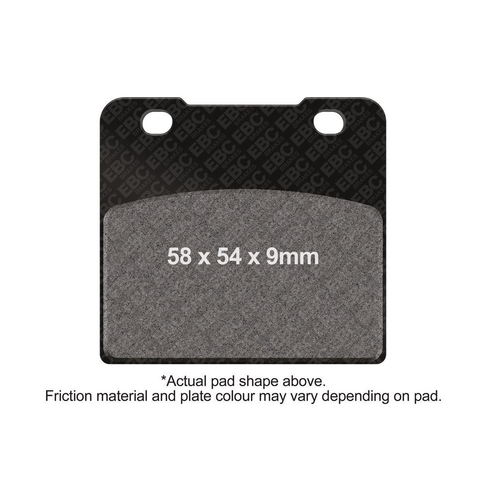 EBC Brake Pads DMX Black Front Left for Suzuki VS 700 Spoke Wheel 6 Bolt 1987