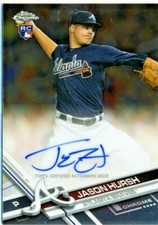Jason Hursh 2017 Topps Chrome Rookie Autograph Auto Certified On Card 