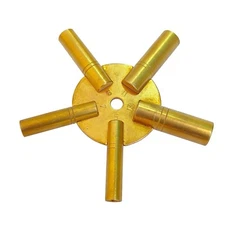 5 in 1 Wall Clock Winding Key with Five-Pronged Odd Nos. 5, 7, 9, 11, 13